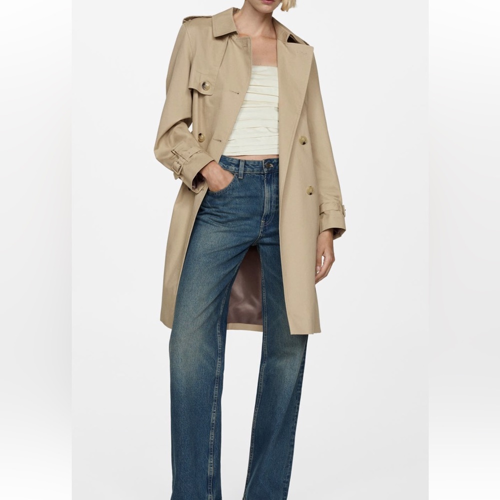 Never Worn Cotton Gabardine Trench Coat